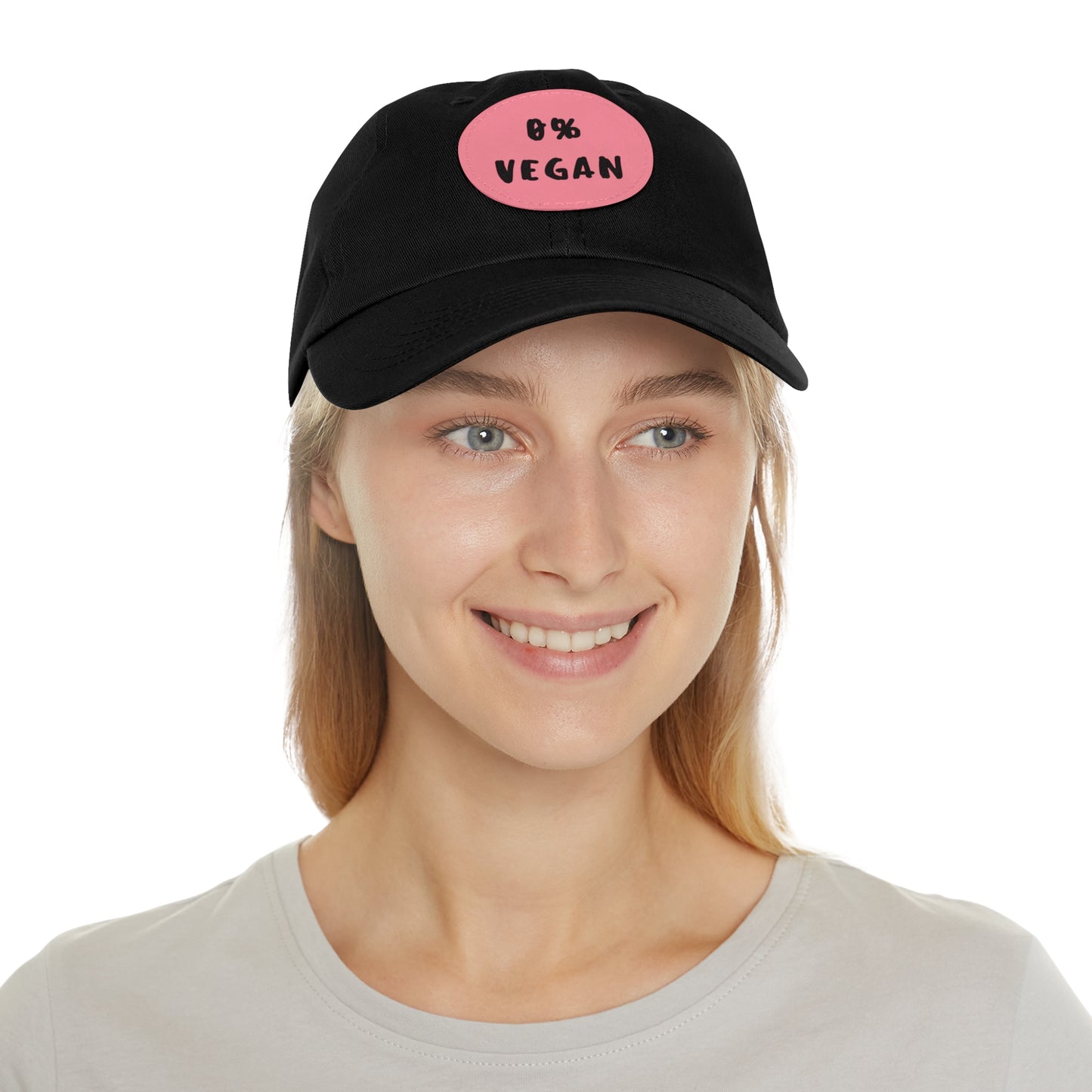 Hat with Leather Patch - Zero% Vegan