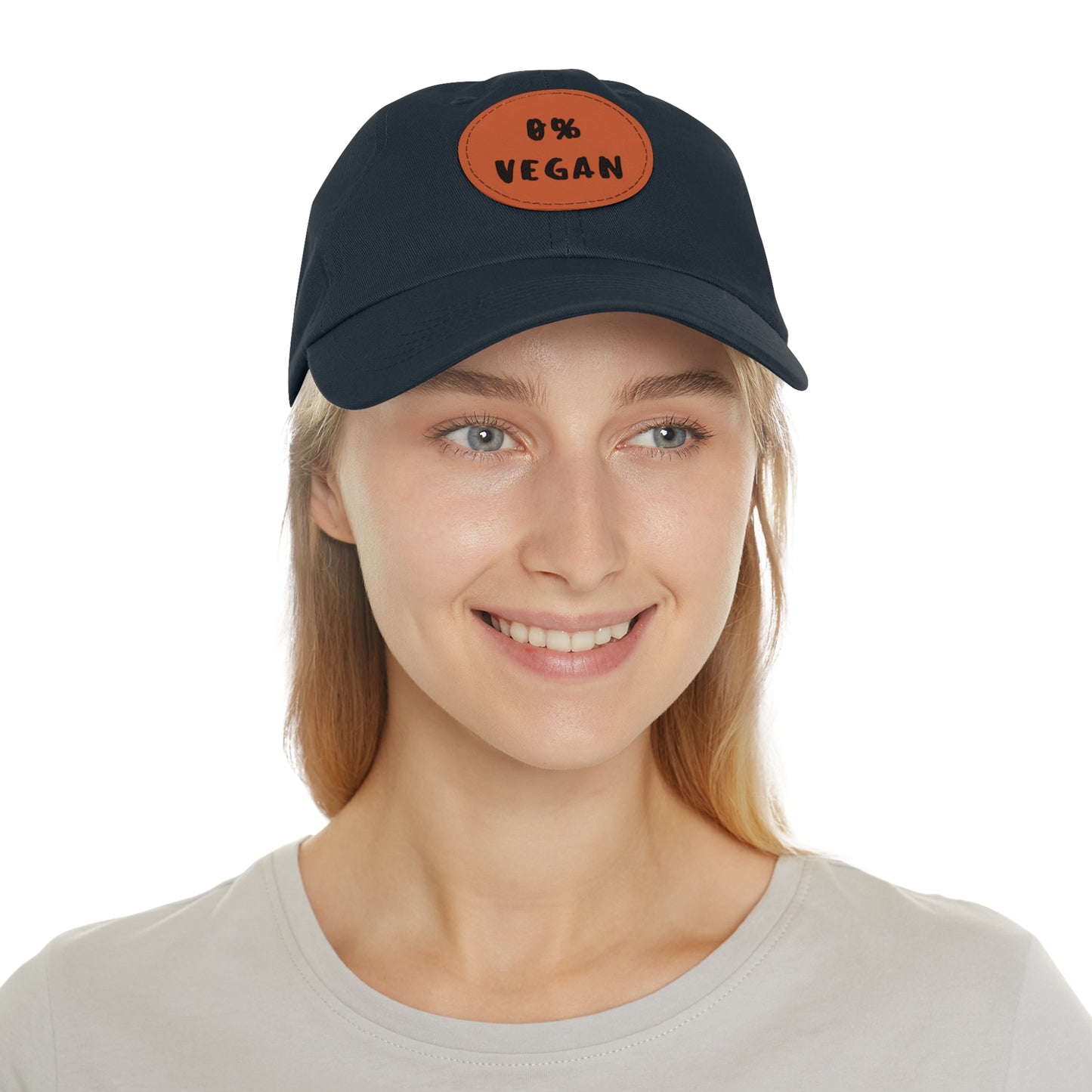 Hat with Leather Patch - Zero% Vegan