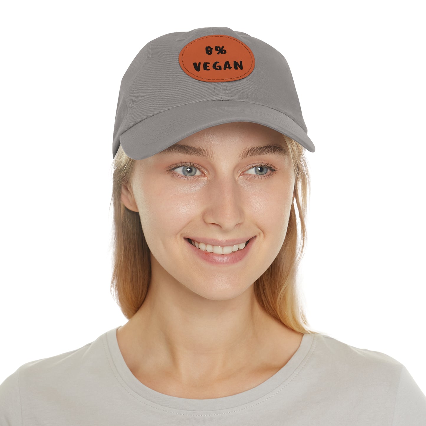 Hat with Leather Patch - Zero% Vegan